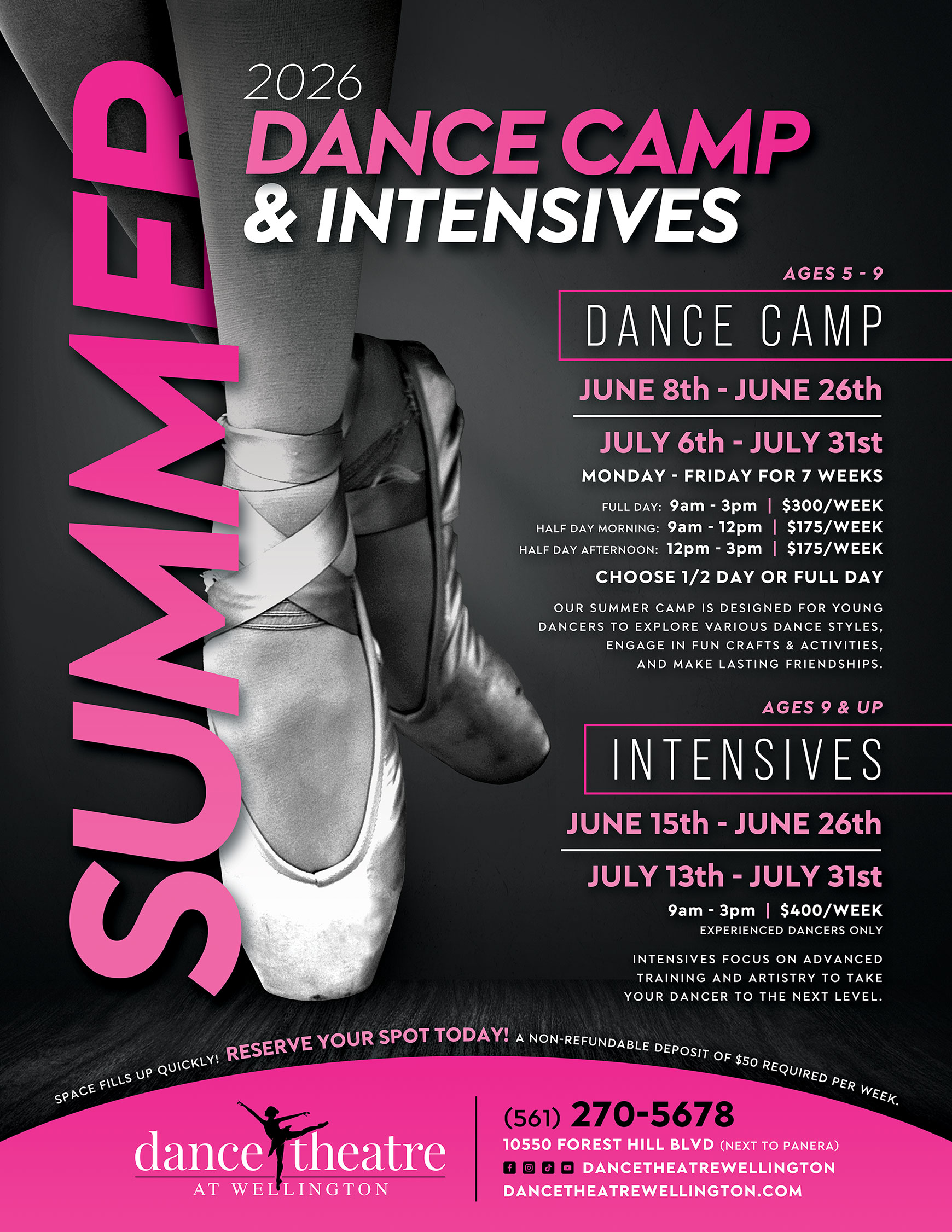 Dance Theatre at Wellington 2026 Summer Dance Camp & Intensives