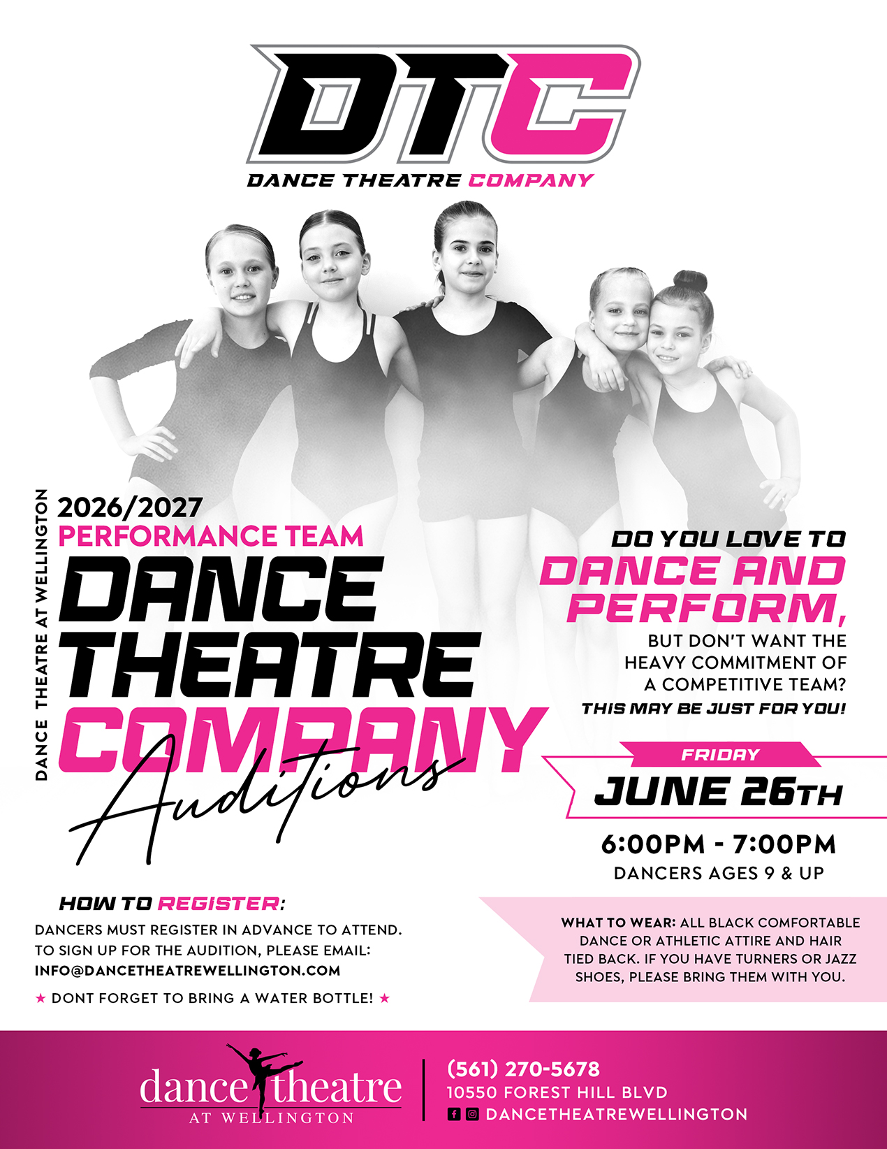 Dance Theatre at Wellington 2026 DTC Auditions